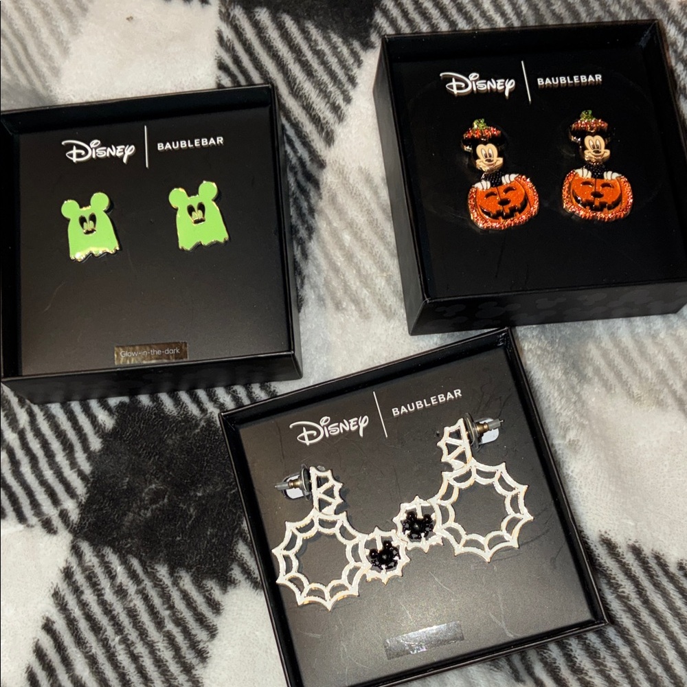 Disney Baublebar halloween earring bundle